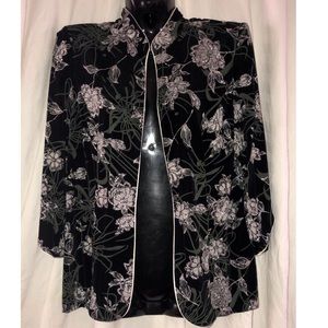 Vintage Silver Black Blazer Dinner jacket, size M